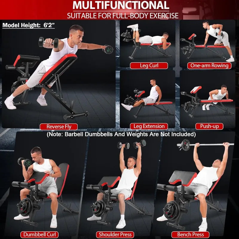 Heavy Duty Workout Adjustable Weight Bench
