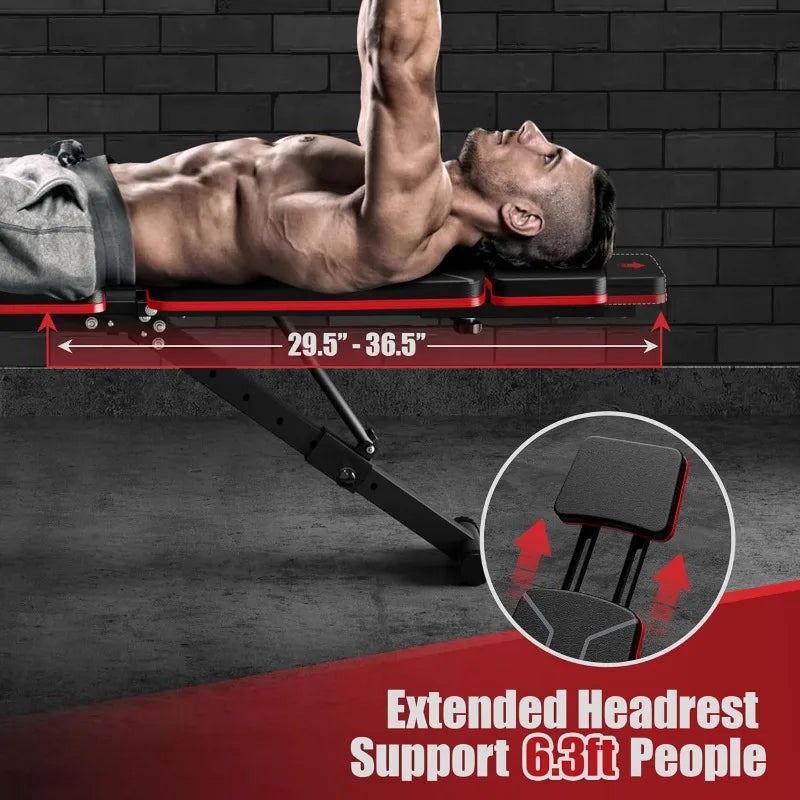 Adjustable Home Workout Bench Press