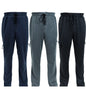 3 Pack Men's Fleece Lined Slim Fit Casual Joggers