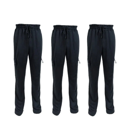 3 Pack Men's Fleece Lined Slim Fit Casual Joggers
