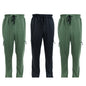 3 Pack Men's Fleece Lined Slim Fit Casual Joggers