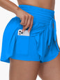 2 IN 1 High Waisted  Flowy Athletic Shorts