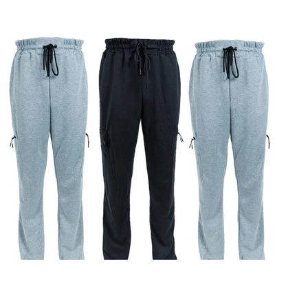 3 Pack Men's Fleece Lined Slim Fit Casual Joggers