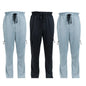 3 Pack Men's Fleece Lined Slim Fit Casual Joggers