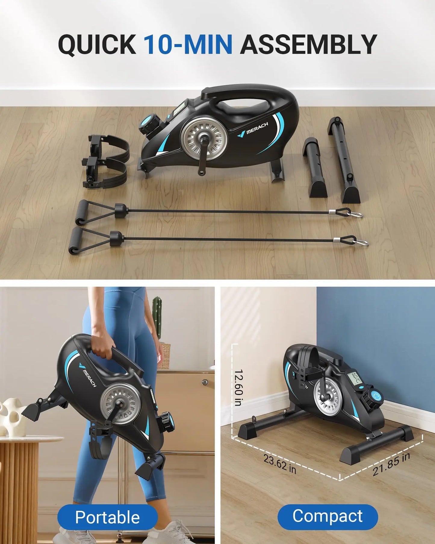 Pedal Exerciser Under Desk Bike