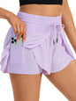 2 IN 1 High Waisted  Flowy Athletic Shorts