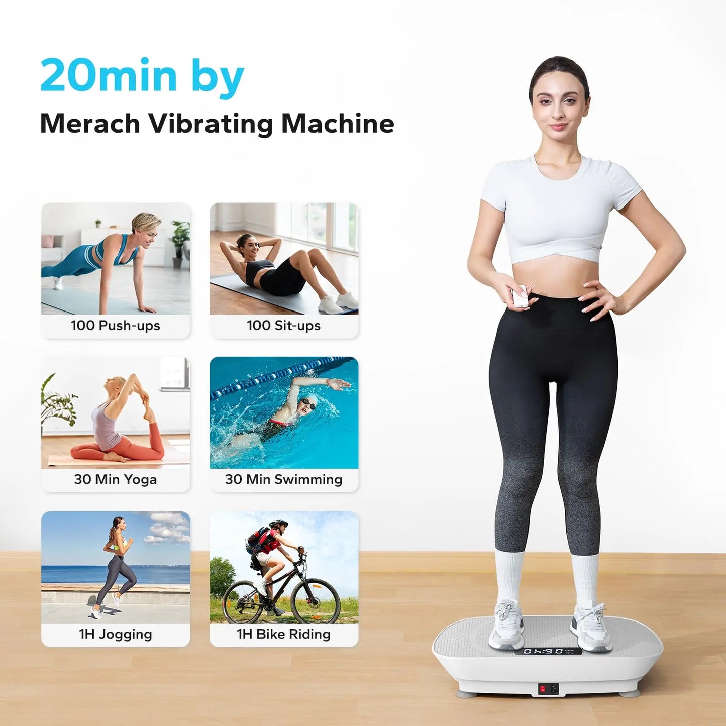 Whole Body Vibration Plate Exercise Machine