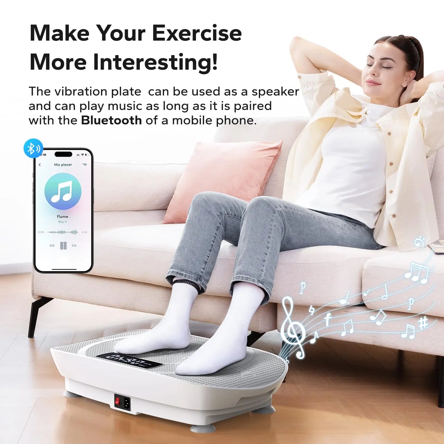 Whole Body Vibration Plate Exercise Machine