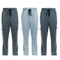 3 Pack Men's Fleece Lined Slim Fit Casual Joggers