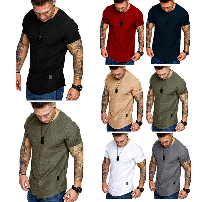 Men's Summer Bodybuilding Sports Running T-Shirt