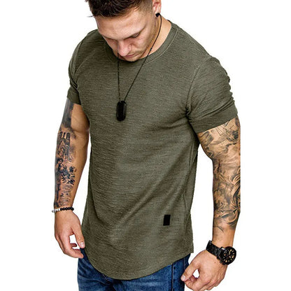 Men's Summer Bodybuilding Sports Running T-Shirt