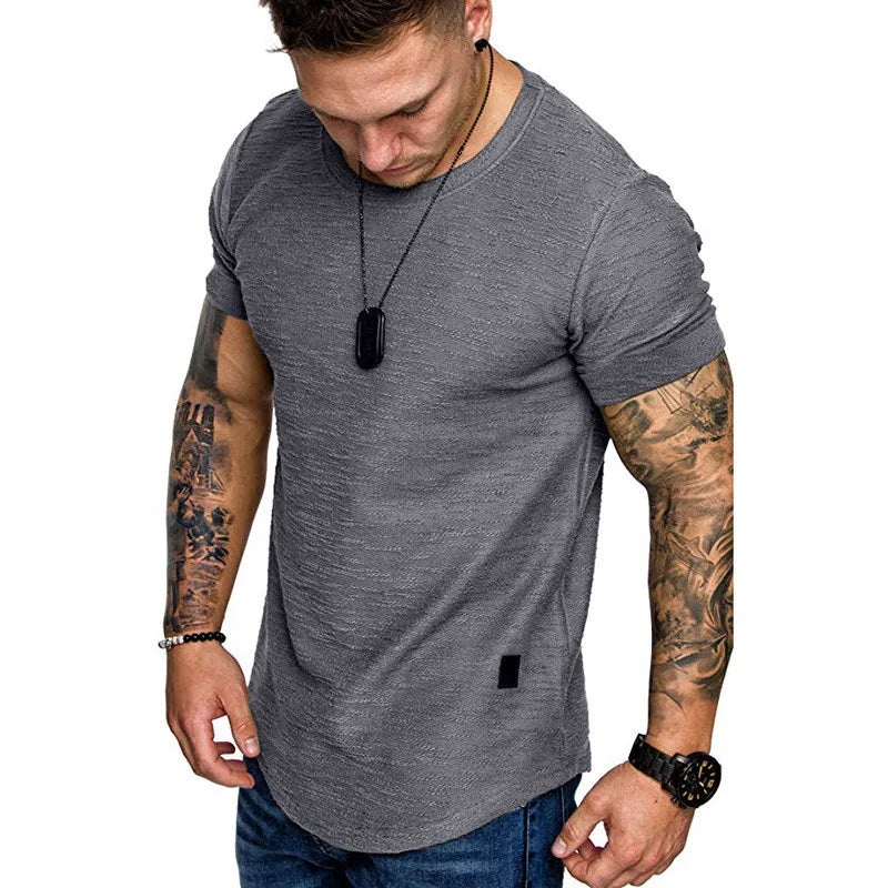 Men's Summer Bodybuilding Sports Running T-Shirt