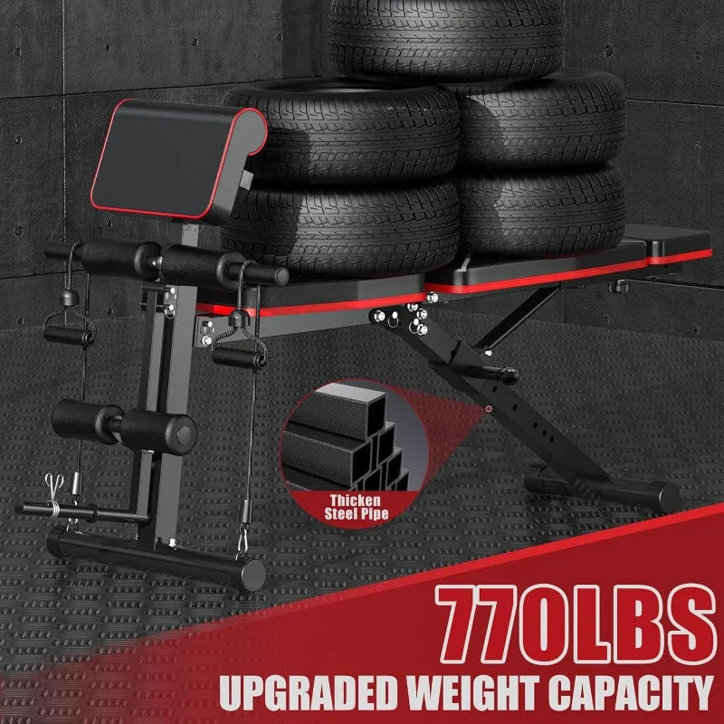 Adjustable Home Workout Bench Press
