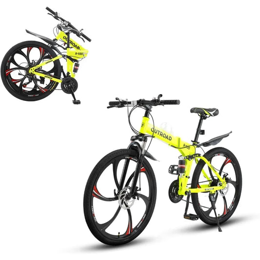 Folding Mountain Bike 21-Speed