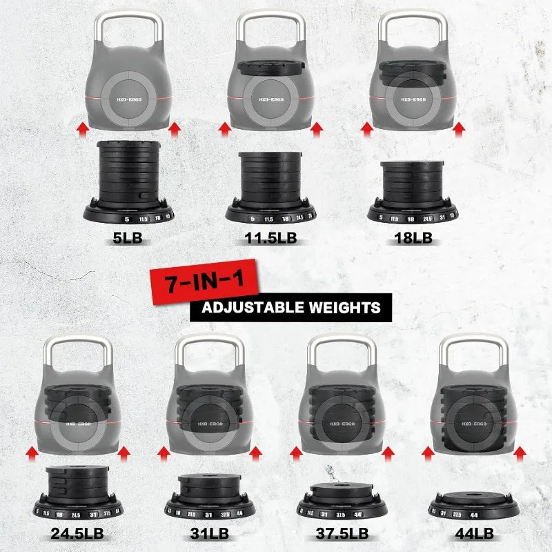 7-in-1 Adjustable Kettlebell