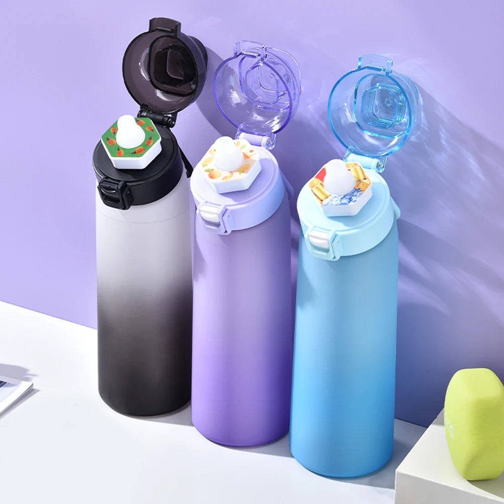 650ML Fragrant Water Bottle with 7 Flavor Pods