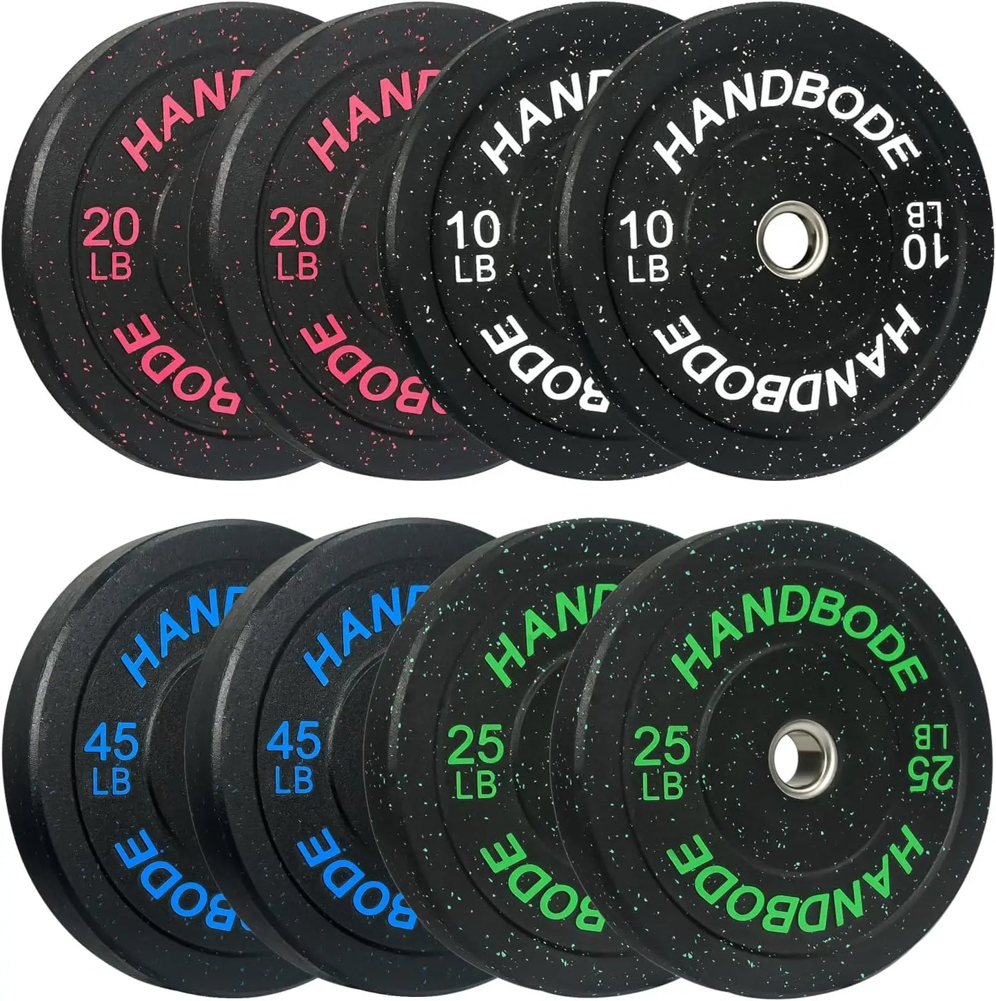 Bumper Plate High Bounce Bumper Weight Plate,Set for Home Gym, Colored Weights Rubber Strength Training Plate for Weight Lifting