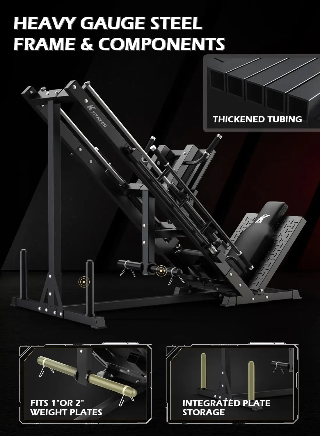 Leg Press Hack Squat Machine