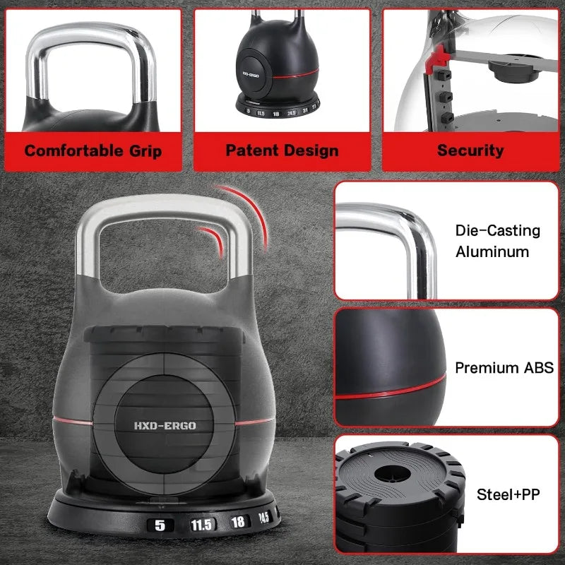 7-in-1 Adjustable Kettlebell