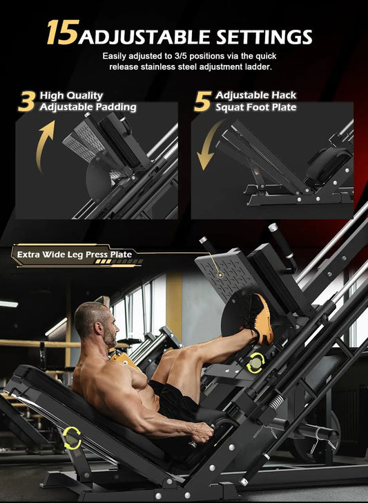 Leg Press Hack Squat Machine
