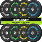 Bumper Plate High Bounce Bumper Weight Plate,Set for Home Gym, Colored Weights Rubber Strength Training Plate for Weight Lifting