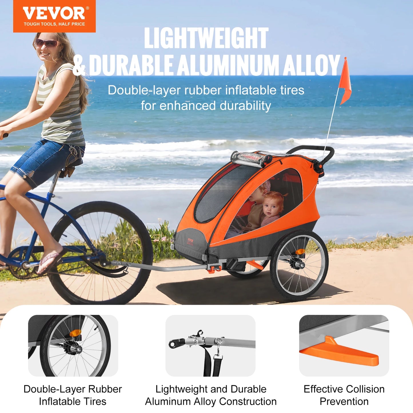 Child Bike Trailer Canopy Carrier