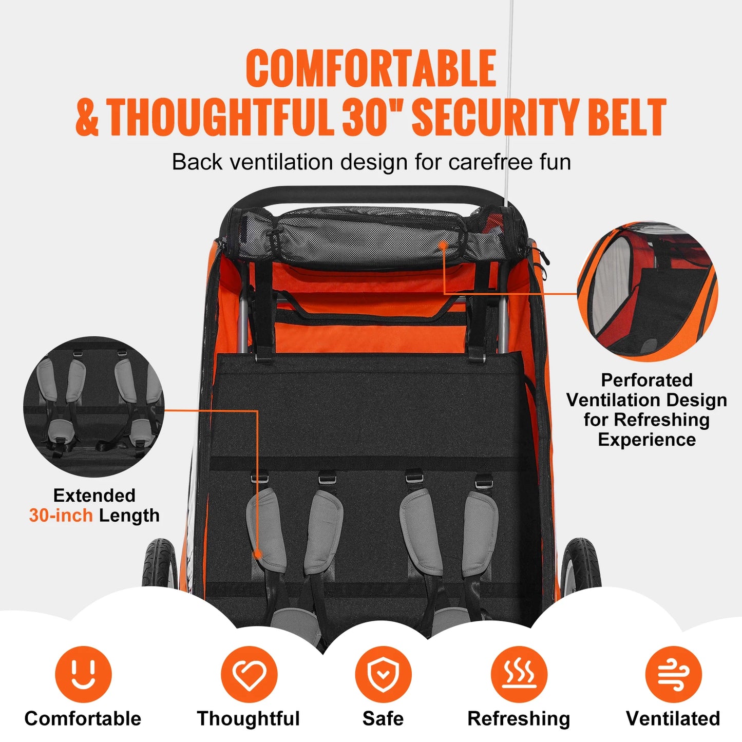 Child Bike Trailer Canopy Carrier