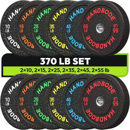 Bumper Plate High Bounce Bumper Weight Plate,Set for Home Gym, Colored Weights Rubber Strength Training Plate for Weight Lifting