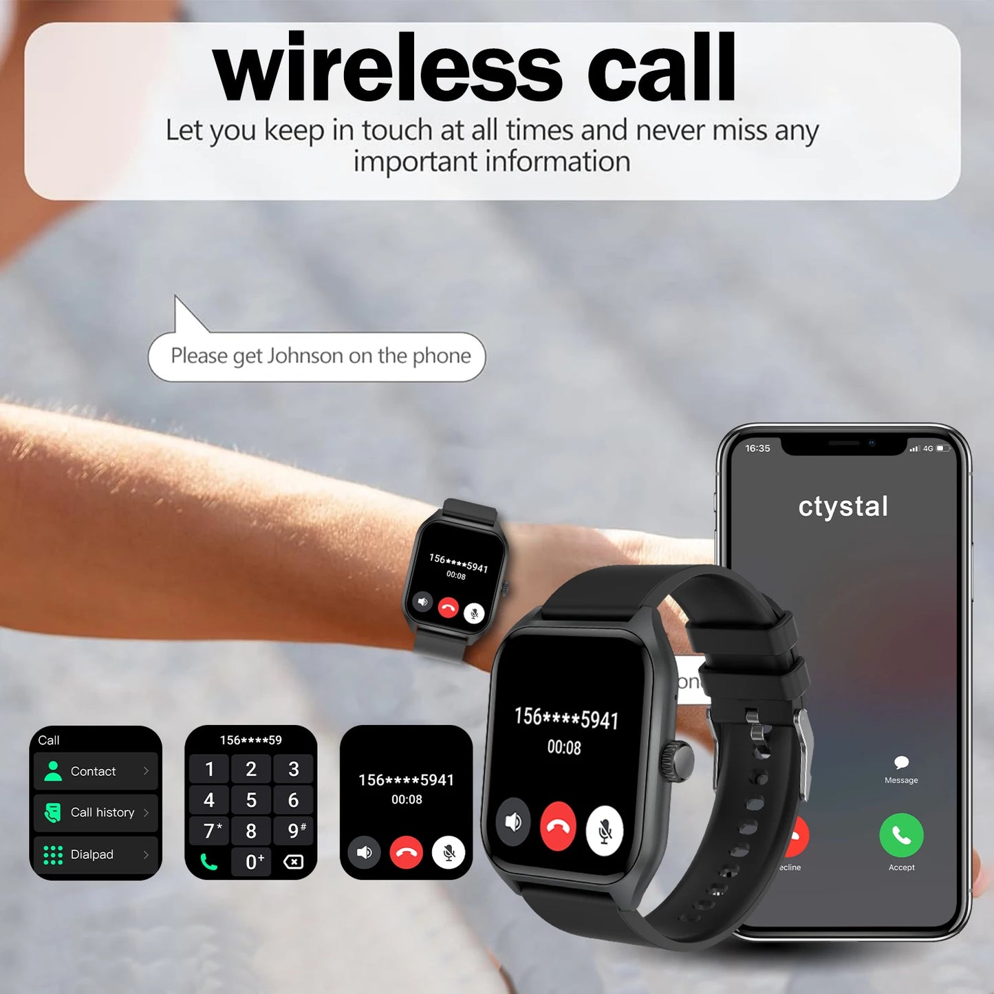 AI Voice Assistant Smart Watch