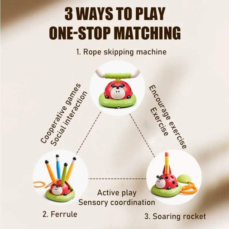 3 in 1 Sports Musical Jump Toss Ring Game