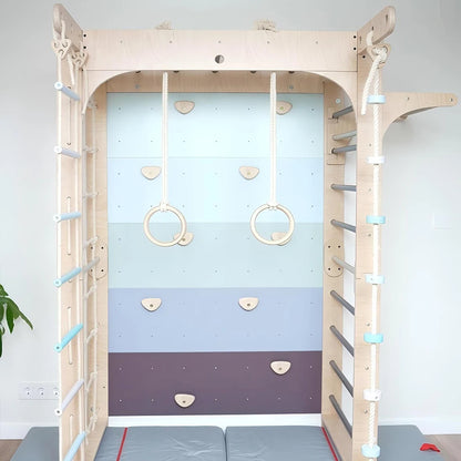 Children's indoor playground climbing wall