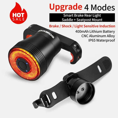 Bicycle Smart Auto Brake Sensing Light