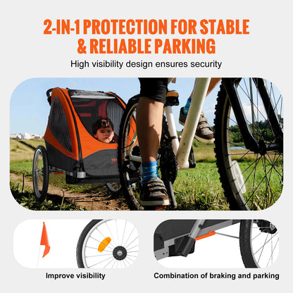 Child Bike Trailer Canopy Carrier