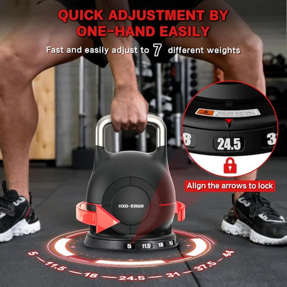 7-in-1 Adjustable Kettlebell