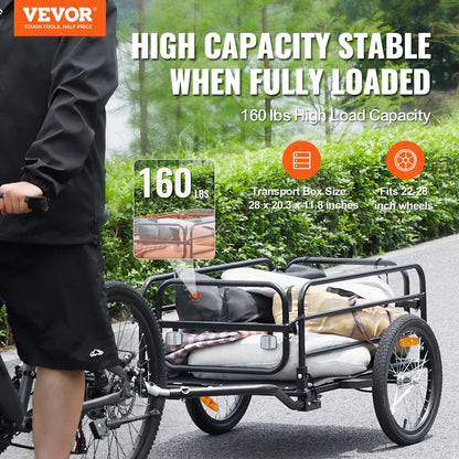 Bike Cargo Trailer Foldable Storage