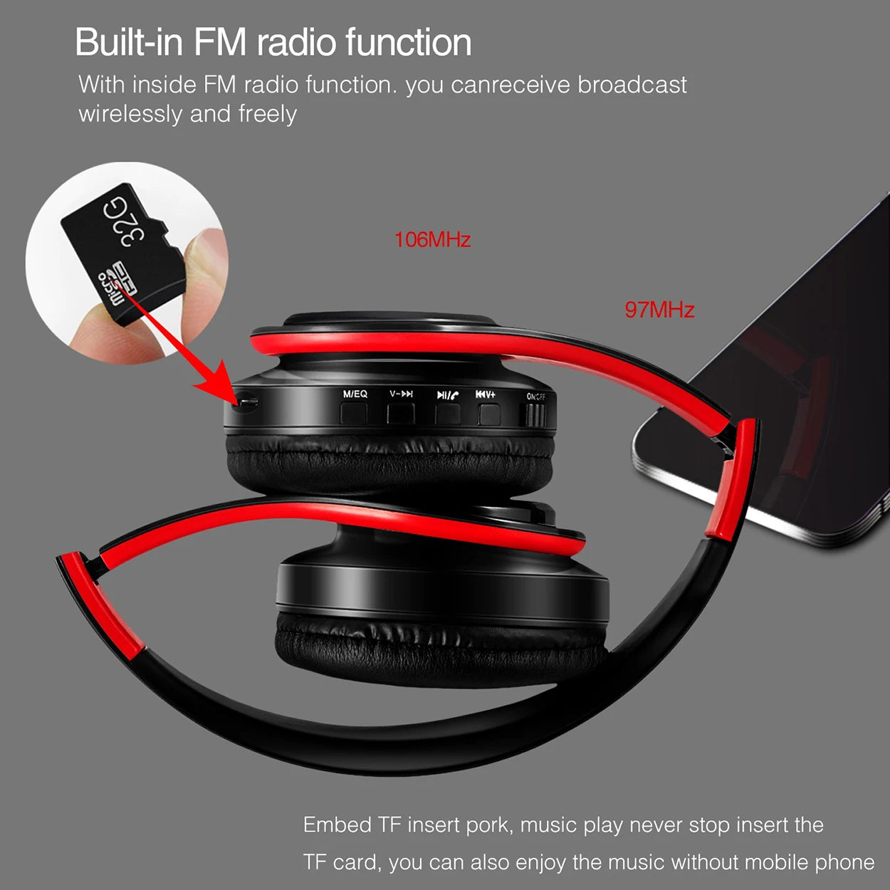 2025 Upgrading Wireless Bluetooth Headphones