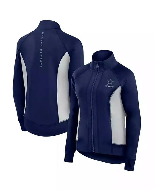 Women's Fitted Full-Zip Gym Track Jacket
