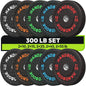 Bumper Plate High Bounce Bumper Weight Plate,Set for Home Gym, Colored Weights Rubber Strength Training Plate for Weight Lifting