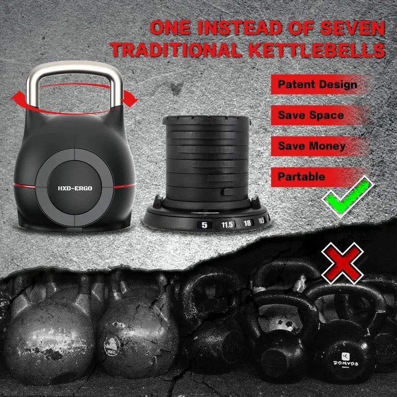 7-in-1 Adjustable Kettlebell