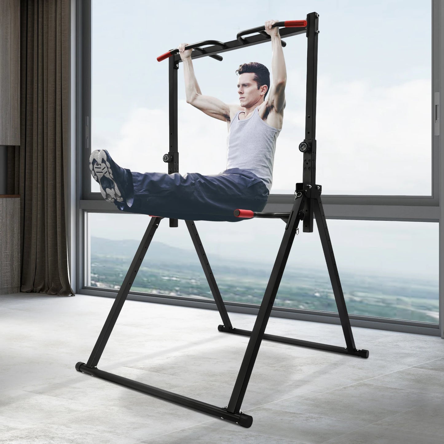 Adjustable Pull-up Height Horizontal Bar