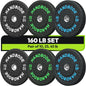 Bumper Plate High Bounce Bumper Weight Plate,Set for Home Gym, Colored Weights Rubber Strength Training Plate for Weight Lifting