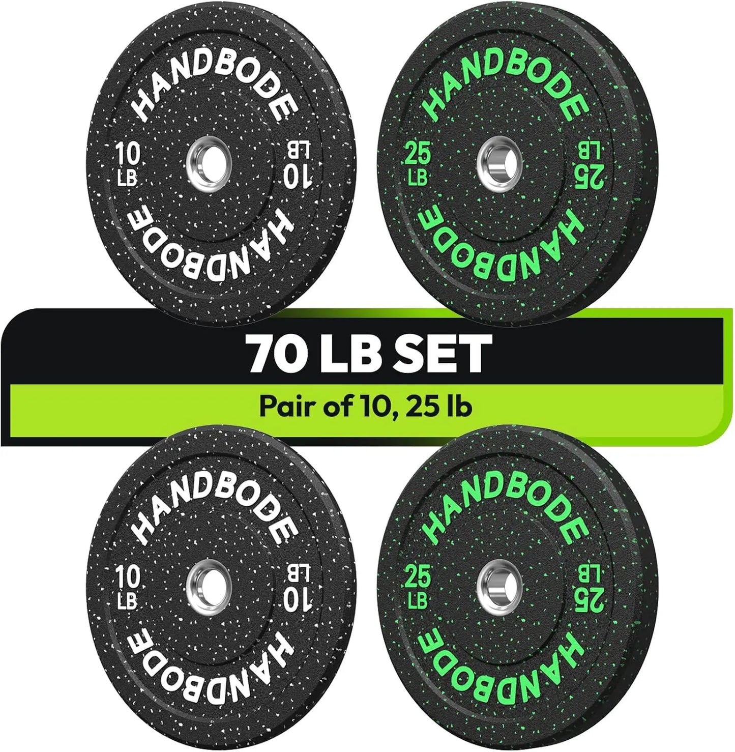 Bumper Plate High Bounce Bumper Weight Plate,Set for Home Gym, Colored Weights Rubber Strength Training Plate for Weight Lifting
