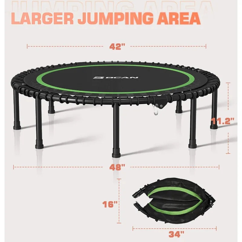48" Fitness Foldable Mini Trampoline