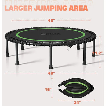 48" Fitness Foldable Mini Trampoline