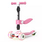 Toddler Kick Scooter for Kids Childrens Foldable Seat Outside Bike Toy Scooter with Adjustable Height/Handlebars