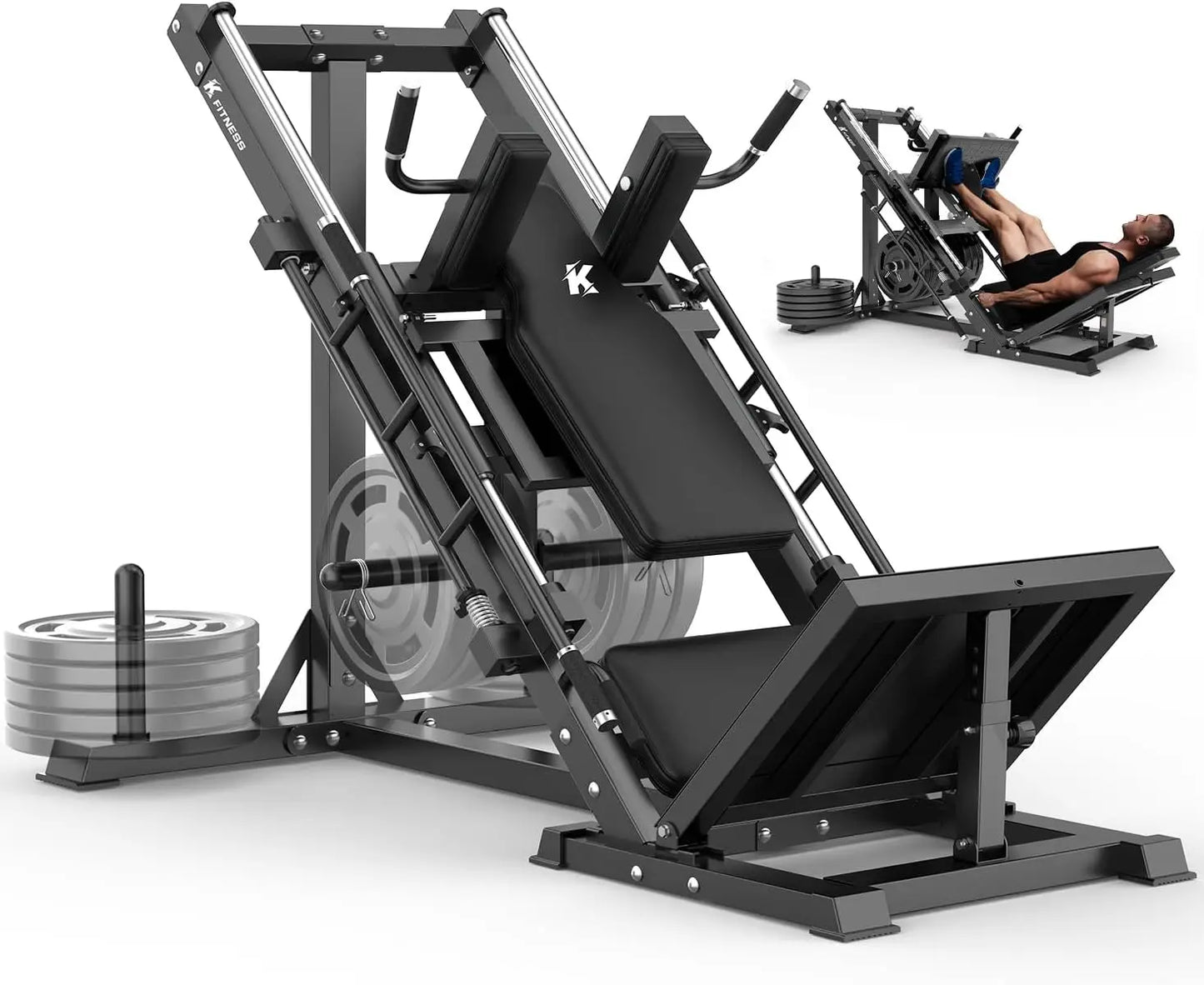 Leg Press Hack Squat Machine