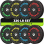 Bumper Plate High Bounce Bumper Weight Plate,Set for Home Gym, Colored Weights Rubber Strength Training Plate for Weight Lifting