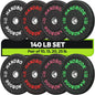 Bumper Plate High Bounce Bumper Weight Plate,Set for Home Gym, Colored Weights Rubber Strength Training Plate for Weight Lifting