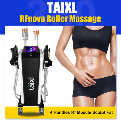 New EMS 2 in 1 Roller Massage Lose Weight Therapy 40K Compressive Micro vibration Vacuum 5D Body slimming Machine