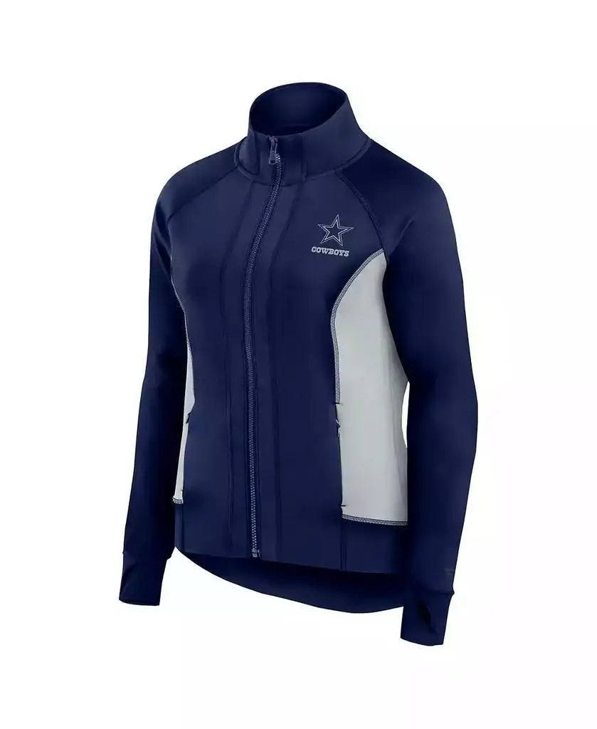 Women's Fitted Full-Zip Gym Track Jacket